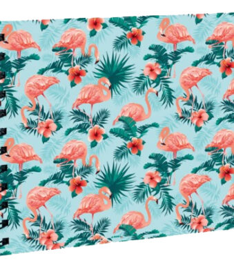 Exacompta Ringbandalbum Flamingo voor foto's, 230 x 160 mm, hemelsblauw