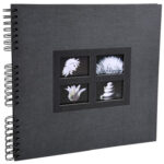 Exacompta Fotoalbum Spiraal Passie, 320 x 320 mm, zwart