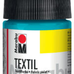 Marabu textielverf, 50 ml, Caribisch blauw