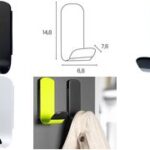 Magnetische, zwarte kledinghaakjes 'STEELY' van UNiLUX