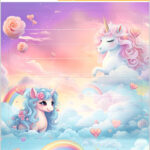 HERMA boeketiketten VARIO Happy Unicorns, papier