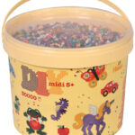 Hama kralen voor op strijkplank 'gemengde tinten', blik met 30.000 stuks