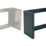 19" universele wandbeugel, 8 hoogtes, zwart (RAL 9005)