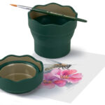 Faber-Castell waterbekertje klik & go, donkergroen
