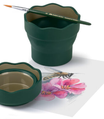 Faber-Castell waterbekertje klik & go, donkergroen