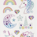 Glanzende Unicorn Stickers