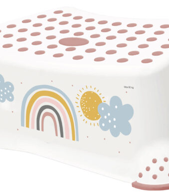 Kleurrijke witte trapkruk voor kinderen