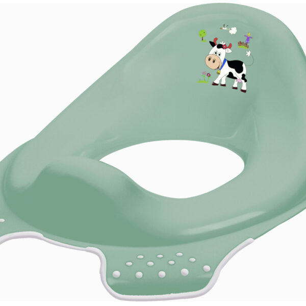 Kinderwcbril 'grappige boerderij', groen