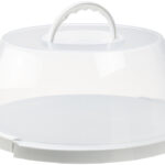 Ronde transparante/witte taartglazen