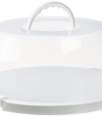 Ronde transparante/witte taartglazen