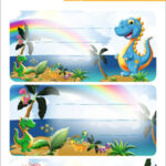 Etikettenboekje 'Dinosaurussen'