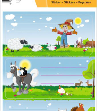 Etikettenbladen 'Kleine Boerderij'