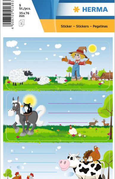 Etikettenbladen 'Kleine Boerderij'