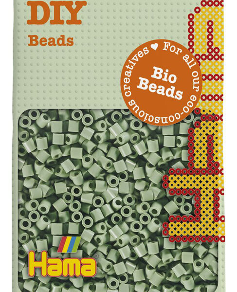 Hama strijkkralen biologisch midi, eucalyptus, in zakje.