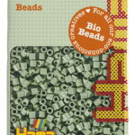 Kralen van biokunststof om te strijken, middelgroot, groen