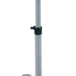 Nobo stalen diaprojectiewagen, zilverkleurig.