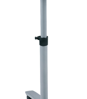 Nobo stalen diaprojectiewagen, zilverkleurig.