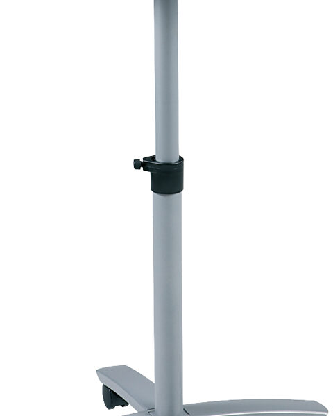 Nobo stalen diaprojectiewagen, zilverkleurig.