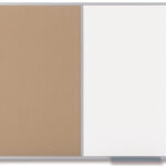 Nobo Combinatiebord, Whiteboard/Kurk, Afmeting: 90x60 cm