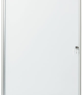 Vitrinekast, ultradun, metalen achterwand, voor 9 x A4-formaat