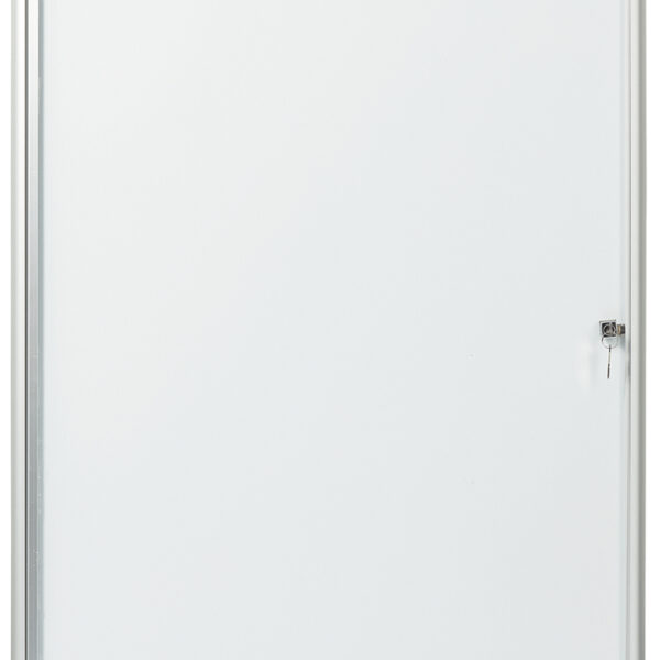 Vitrinekast, ultradun, metalen achterwand, voor 9 x A4-formaat