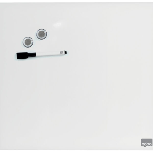 Glazen whiteboard met magneetoppervlak, 45 x 45 cm