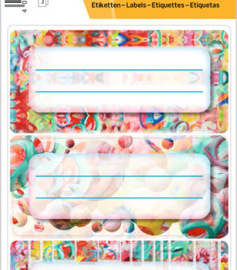 Herma Boeketiketjes Vario 'Schilderkunst', 76 x 35 mm