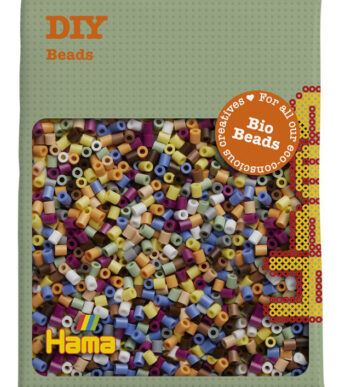 Hama kralenparels bio-mix, 10 kleuren, 3.000 stuks.