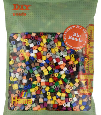 Hama kralenapplicatie midi, bio kleuren mix, zakje 3.000 stuks
