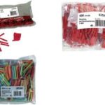 Genummerde loterij-/trekkingloten, rood, 1-500