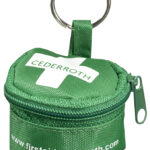 Adembeschermmaskertje in sleutelhouder-etui.