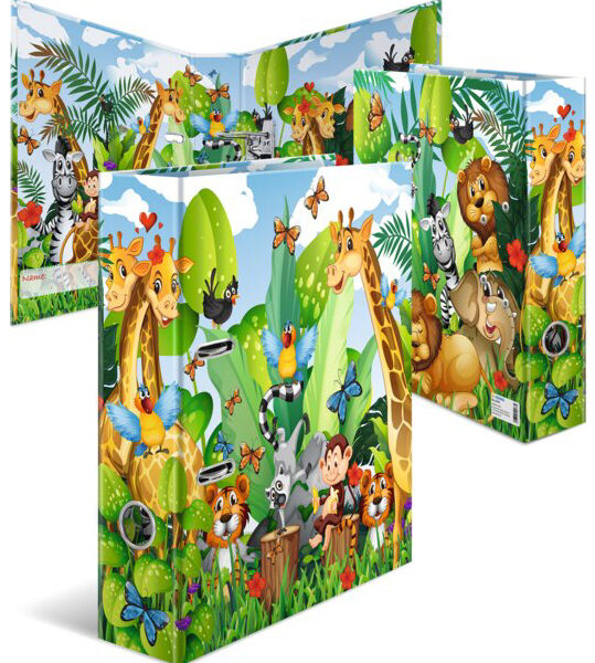 Kleurrijke Kinderenmap 'Jungle', Formaat A4