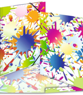 Kartonnen hoekjesbetikkeringsmap 'Kleurvlekken', formaat A3