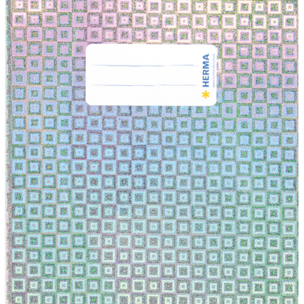 Herma glamour-opbergmap, A5, glanzend, zilver