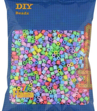 Hama strijkkralen midi 'pastelmix', in een zakje.