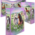 HERMA motiefordner 'Paardenwereld', DIN A4, rugbreedte: 70 mm