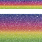 Glitterdecoratieplakband regenboogkleuren