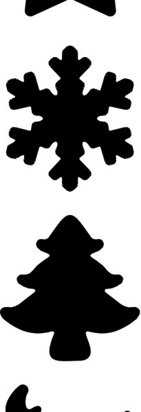 Heyda Decoratieve Perforator Mini Hangers 'Kerst', Displayverpakking