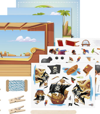 Schrap-stickerset 'Piraat'