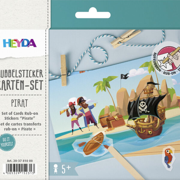 Schrap-stickerset 'Piraat'