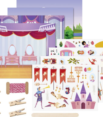 Kraskaarten set 'Prinsesje'