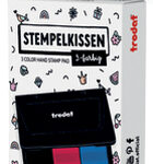 Stempelkussens 3-kleurig, zwart/rood/blauw