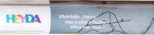 3D-effectfolie 'Sterren', 300 mm x 1 m, transparant