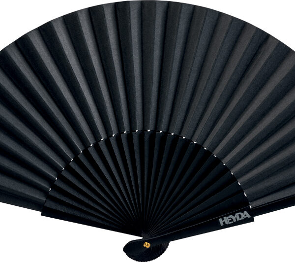 Papieren waaier, breedte: 460 mm, zwart