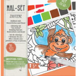 Aquarelverf schilderset 'Dierentuin dieren', 10 ontwerpen