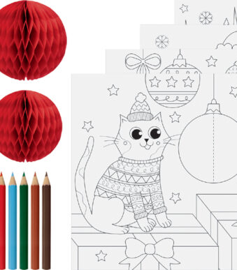 3D Schildersetje 'Winter', 15-delig