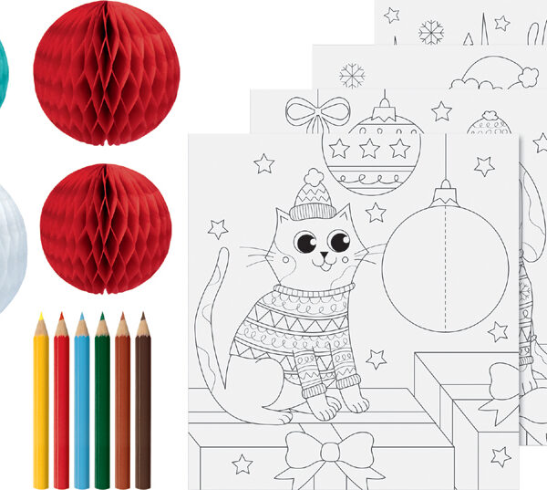 3D Schildersetje 'Winter', 15-delig