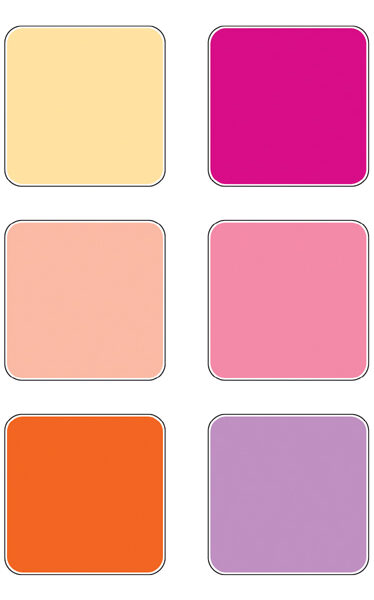 Heyda stempelkussens set 'Zonsopgang', transparante ronde doos.