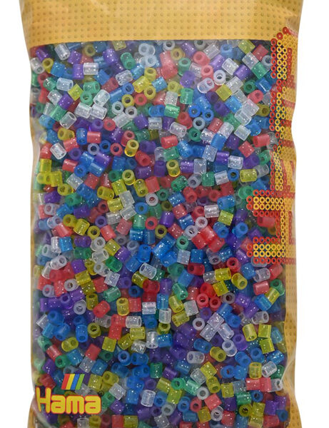 Hama kralen midi 'glittertinten', zak 6.000 stuks