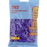 Hama kralenbordenset, middelgroot, lila paars